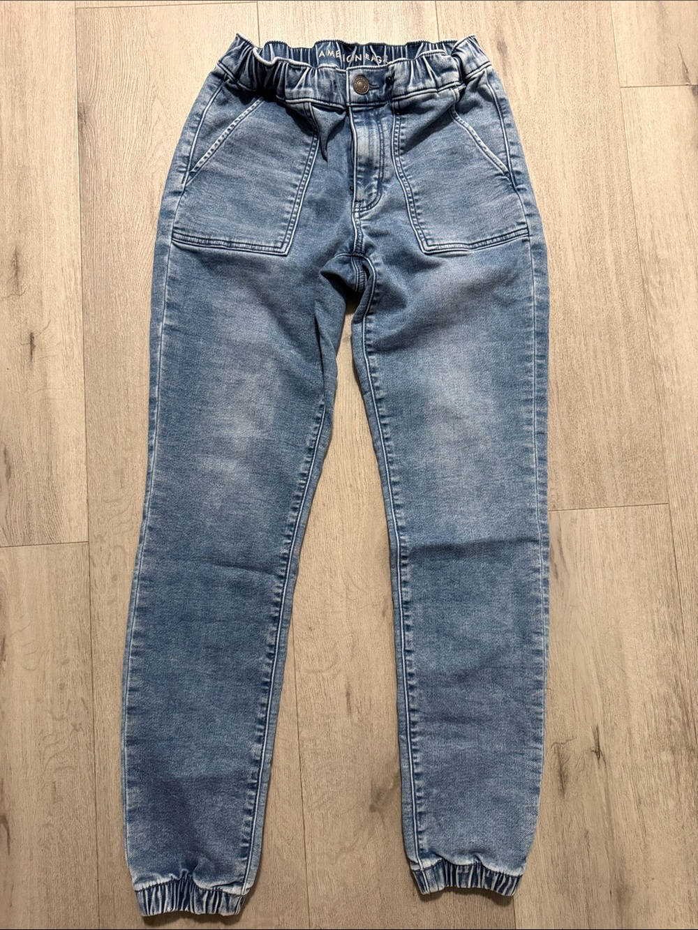 American Eagle Outfitters Light Blue Boyfriend Jogger Jeans